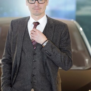 Shooting mit BMW i3 Designer Daniel Starke in der BMW Welt