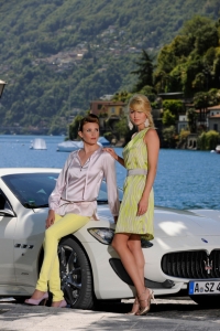 Produktion Modefotos mit Maserati am Lago Maggiore